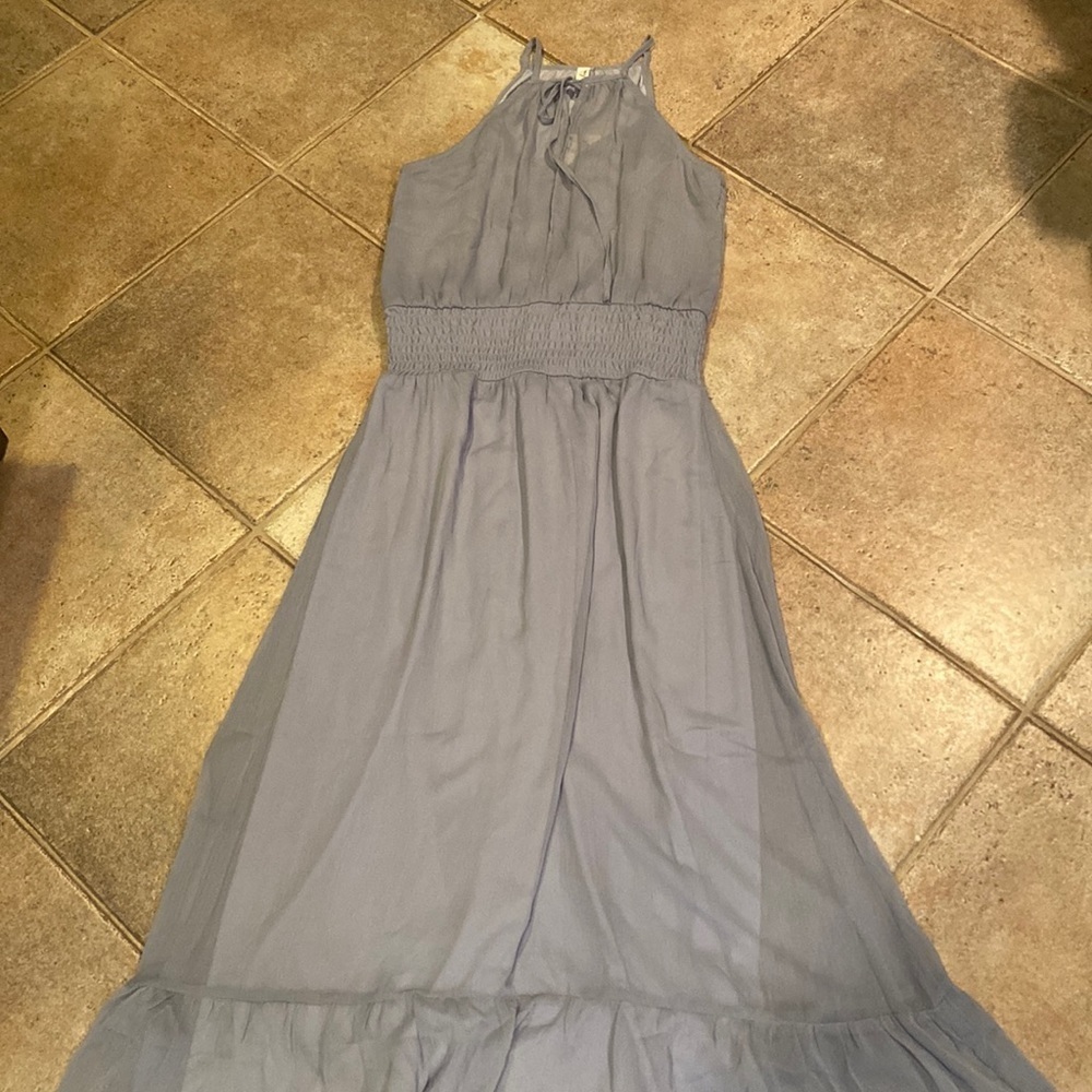 NWT L Love Women’s Light Blue Maxi Dress Size Medium